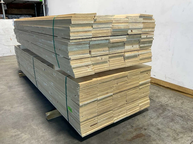 Vuren plank geschaafd 300x19,5x1,8 cm (100x) - afbeelding 5 van  7