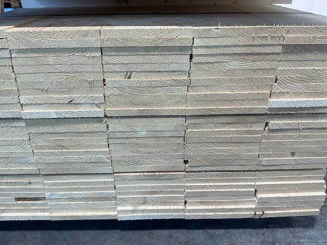 Vuren plank geschaafd 300x19,5x1,8 cm (100x) - afbeelding 6 van  7