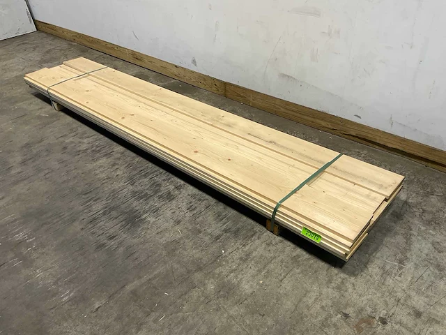 Vuren plank geschaafd 300x19,5x1,8 cm (16x) - afbeelding 1 van  7