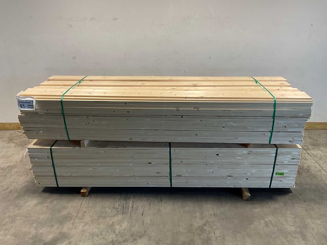 Vuren plank geschaafd 300x19,5x1,8 cm (71x) - afbeelding 2 van  7