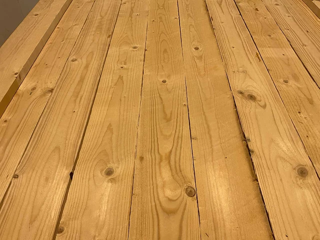 Vuren plank geschaafd 360x10x2 cm (200x) - afbeelding 3 van  7