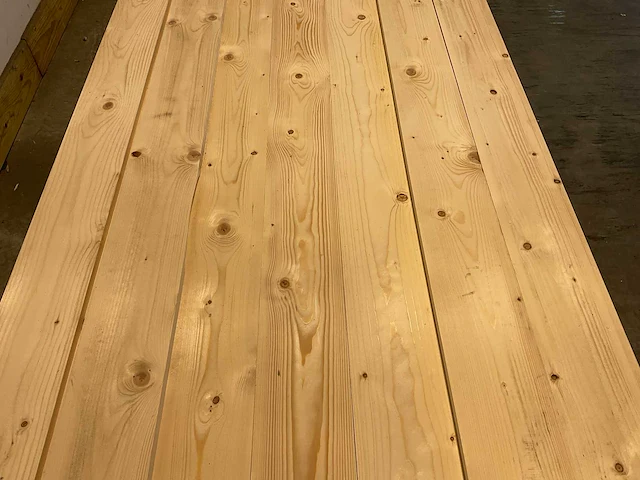 Vuren plank geschaafd 360x14,5x2 cm (65x) - afbeelding 4 van  7
