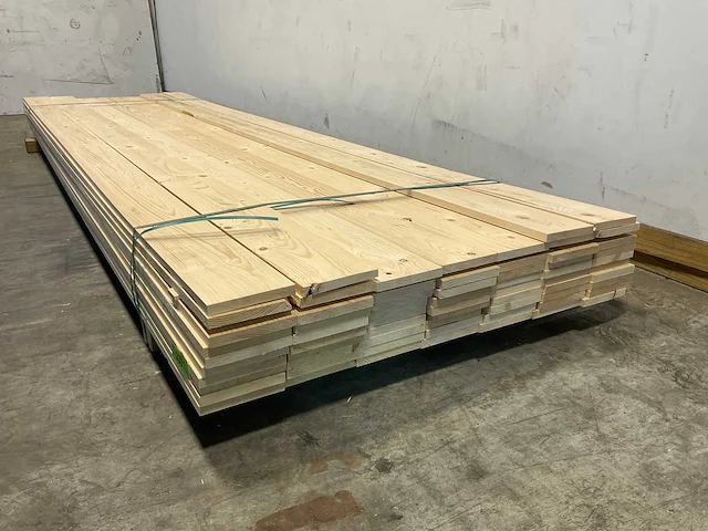 Vuren plank geschaafd 360x14,5x2 cm (65x) - afbeelding 5 van  7