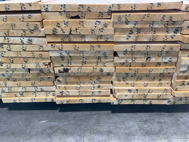 Vuren plank geschaafd 360x20x2 cm (77x) - afbeelding 6 van  7