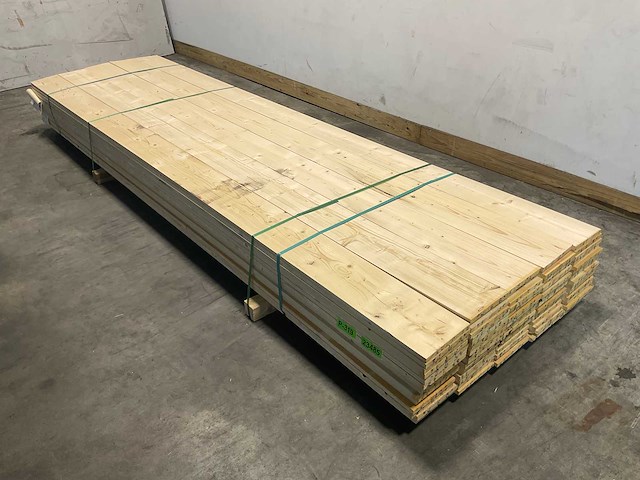 Vuren plank geschaafd 360x20x2 cm (77x) - afbeelding 1 van  7