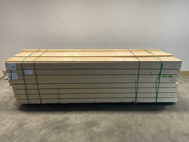 Vuren plank geschaafd 360x20x3 cm (75x) - afbeelding 2 van  7