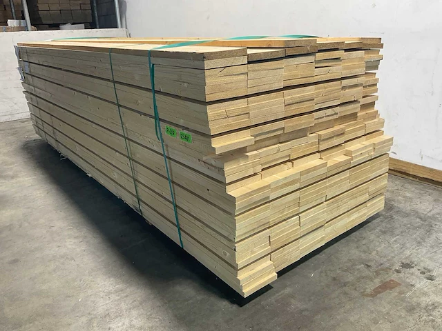 Vuren plank geschaafd 360x20x3 cm (75x) - afbeelding 5 van  7
