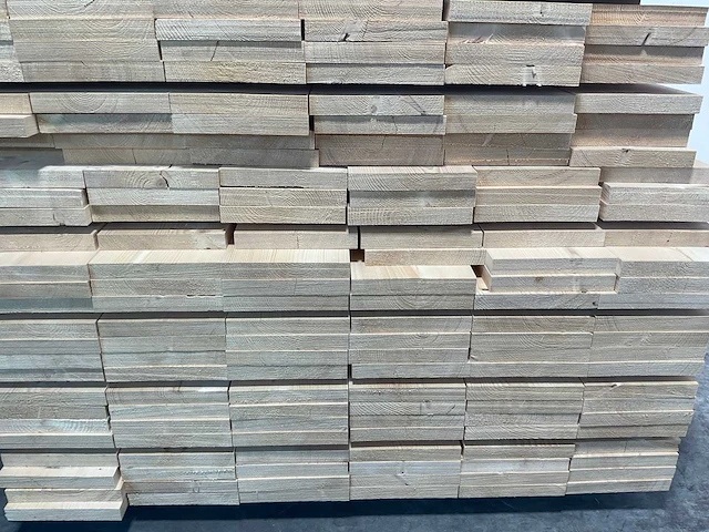 Vuren plank geschaafd 360x20x3 cm (75x) - afbeelding 6 van  7