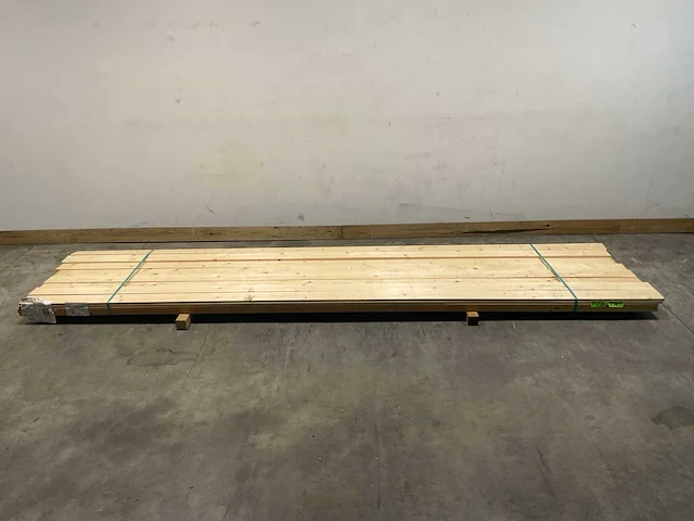 Vuren plank geschaafd 420x12,5x2 cm (35x) - afbeelding 2 van  7