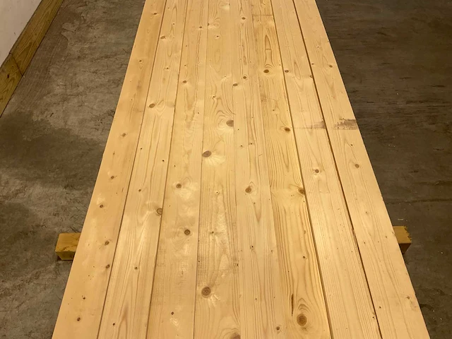Vuren plank geschaafd 420x12,5x2 cm (35x) - afbeelding 3 van  7