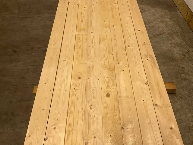 Vuren plank geschaafd 420x12,5x2 cm (35x) - afbeelding 4 van  7