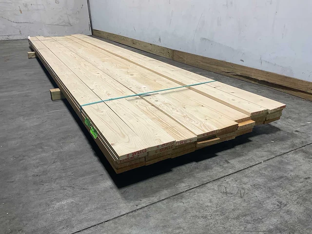 Vuren plank geschaafd 420x12,5x2 cm (35x) - afbeelding 5 van  7