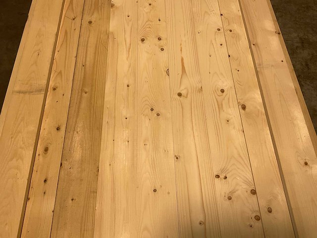Vuren plank geschaafd 420x12,5x2 cm (45x) - afbeelding 3 van  7