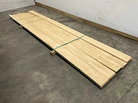 Vuren plank geschaafd 420x20x2 cm (8x) - afbeelding 1 van  7