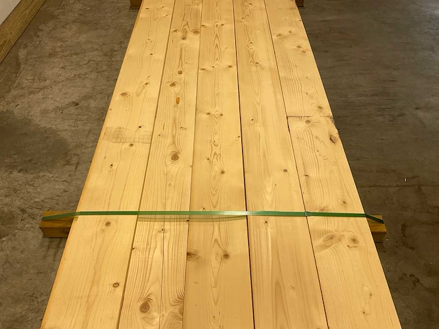Vuren plank geschaafd 420x20x2 cm (8x) - afbeelding 4 van  7