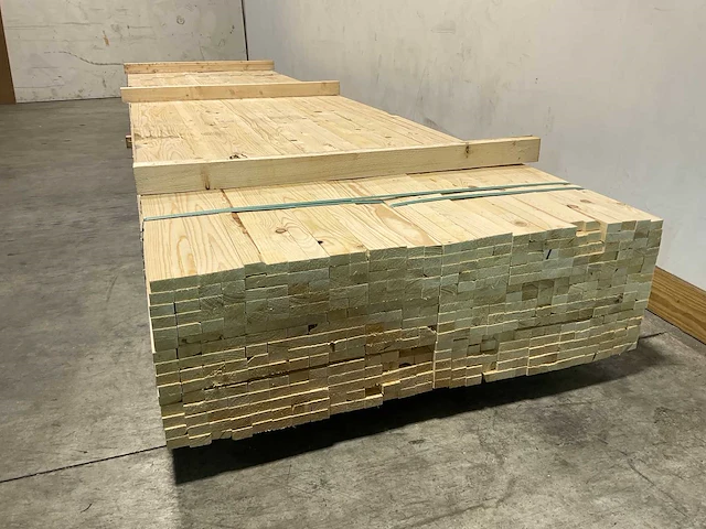 Vuren plank geschaafd 420x4,2x2,5 cm (210x) - afbeelding 5 van  6