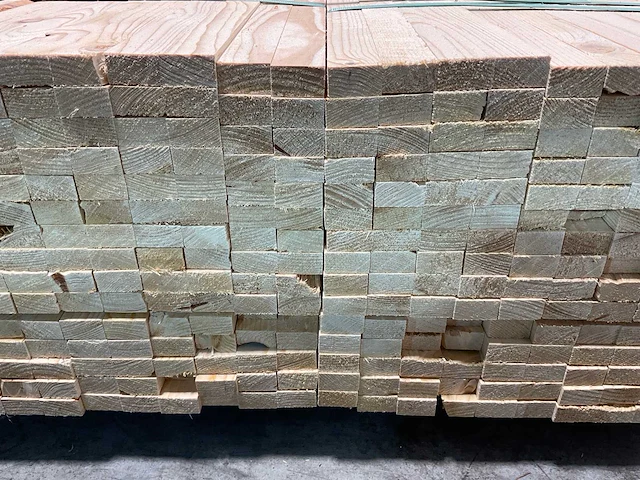Vuren plank geschaafd 420x4,2x2,5 cm (210x) - afbeelding 6 van  6