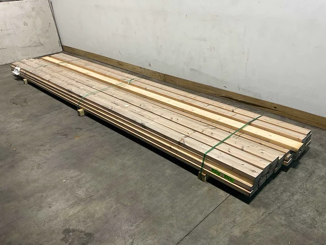 Vuren plank geschaafd 480x12x3,8 cm (30x) - afbeelding 1 van  7