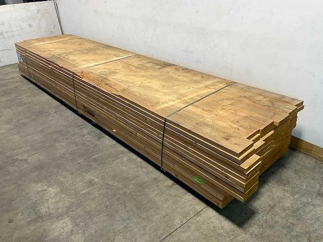Vuren plank geschaafd 480x18,4x3,8 cm (25x) - afbeelding 1 van  7