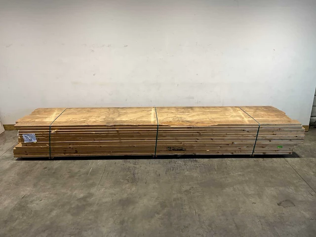 Vuren plank geschaafd 480x18,4x3,8 cm (25x) - afbeelding 2 van  7