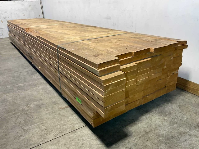 Vuren plank geschaafd 480x18,4x3,8 cm (25x) - afbeelding 4 van  7