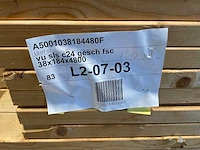 Vuren plank geschaafd 480x18,4x3,8 cm (25x) - afbeelding 6 van  7
