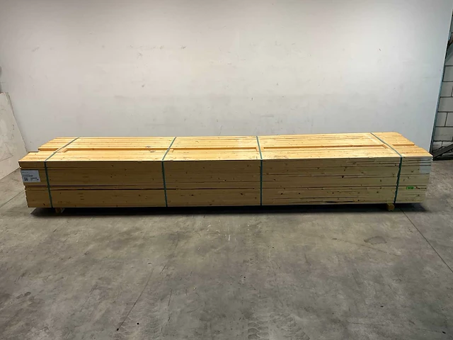 Vuren plank geschaafd 480x9,5x2,8 cm (75x) - afbeelding 2 van  6