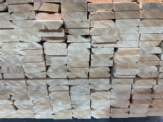 Vuren plank geschaafd 480x9,5x2,8 cm (75x) - afbeelding 5 van  6