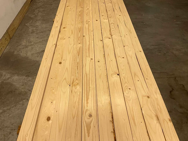 Vuren plank geschaafd 510x10x2 cm (123x) - afbeelding 3 van  7