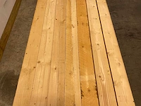 Vuren plank geschaafd 540x12,5x3,5 cm (56x) - afbeelding 2 van  5