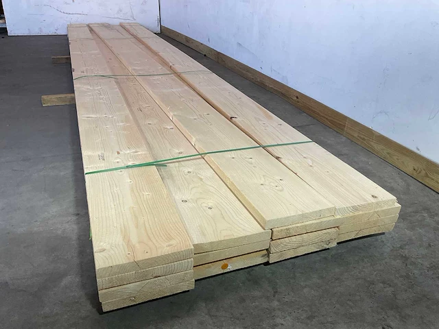 Vuren plank geschaafd 600x28,5x3,8 cm (5x) - afbeelding 2 van  5