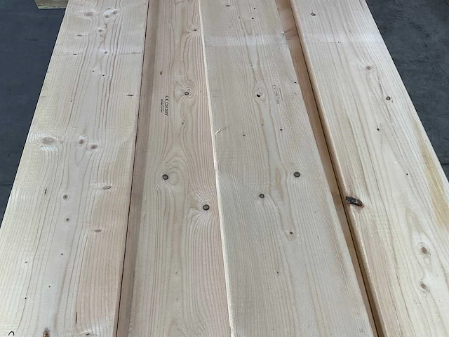 Vuren plank geschaafd 600x28,5x3,8 cm (5x) - afbeelding 3 van  5