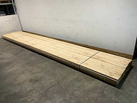 Vuren plank geschaafd 650x18,4x3,8 cm (23x) - afbeelding 1 van  7