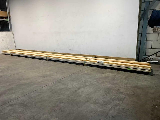 Vuren plank geschaafd 690x14x3,8 cm (10x) - afbeelding 1 van  8