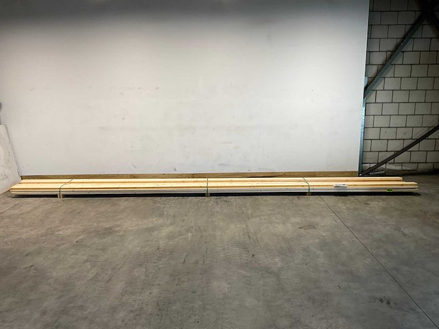 Vuren plank geschaafd 690x14x3,8 cm (10x) - afbeelding 2 van  8