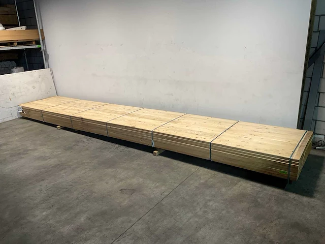 Vuren plank geschaafd 690x17x3,8 cm (25x) - afbeelding 1 van  7