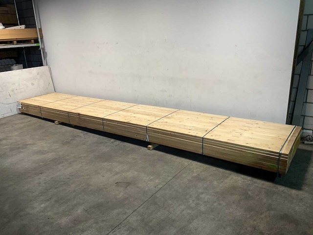 Vuren plank geschaafd 690x17x3,8 cm (29x) - afbeelding 1 van  7