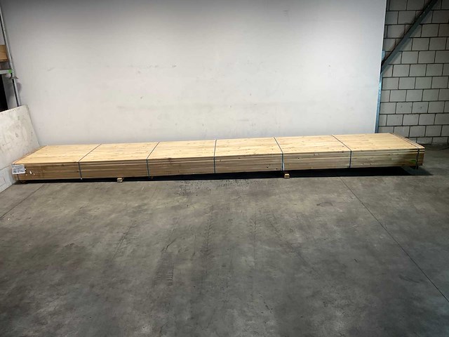 Vuren plank geschaafd 690x17x3,8 cm (29x) - afbeelding 2 van  7