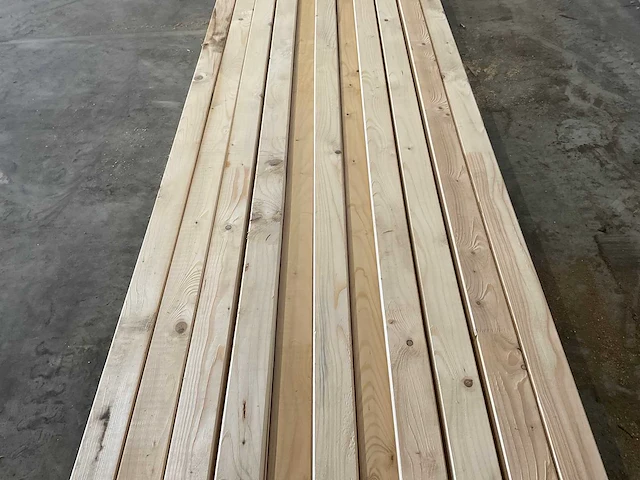 Vuren plank geschaafd 690x9x3.6 cm (11x) - afbeelding 4 van  7