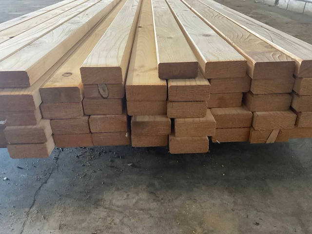 Vuren plank geschaafd 690x9x3.6 cm (11x) - afbeelding 6 van  7