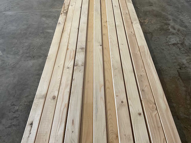Vuren plank geschaafd 690x9x3,6 cm (9x) - afbeelding 4 van  7