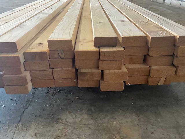 Vuren plank geschaafd 690x9x3,6 cm (9x) - afbeelding 6 van  7