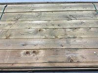 Vuren plank geschaafd geïmpregneerd 390x15x2,2 cm (75x) - afbeelding 4 van  6