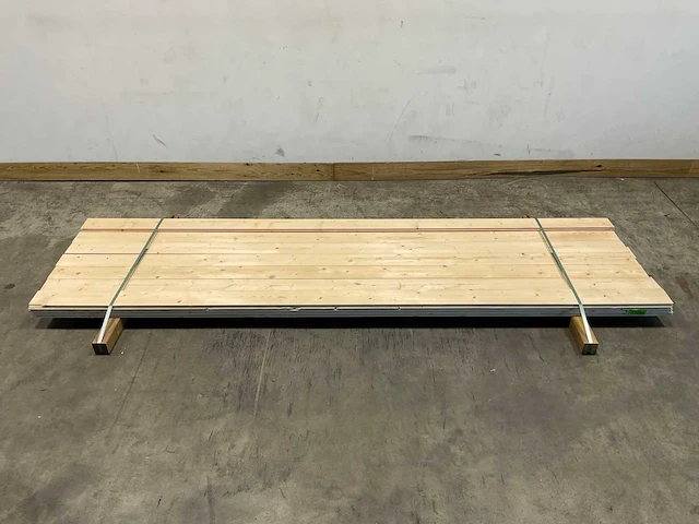 Vuren plank geschaafd mes- en groef 300x12x1,8 cm (22x) - afbeelding 2 van  6
