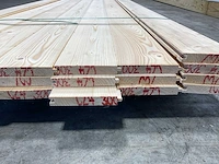 Vuren plank geschaafd mes- en groef 300x12x1,8 cm (22x) - afbeelding 5 van  6