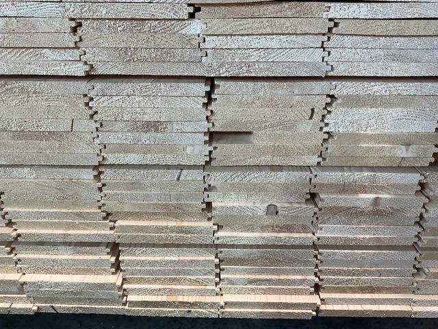 Vuren plank geschaafd met mes- en groef 450x17x1,8 cm (100x) - afbeelding 6 van  7