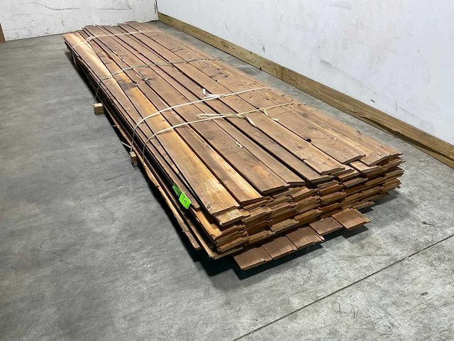 Vuren plank halfhout 400x14,5x1,8 cm (75x) - afbeelding 2 van  5