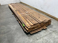 Vuren plank halfhout 400x14,5x1,8 cm (75x) - afbeelding 2 van  5