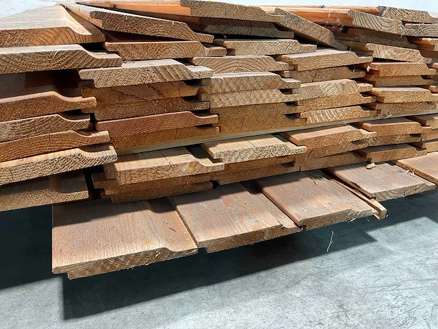 Vuren plank halfhout 400x14,5x1,8 cm (75x) - afbeelding 3 van  5