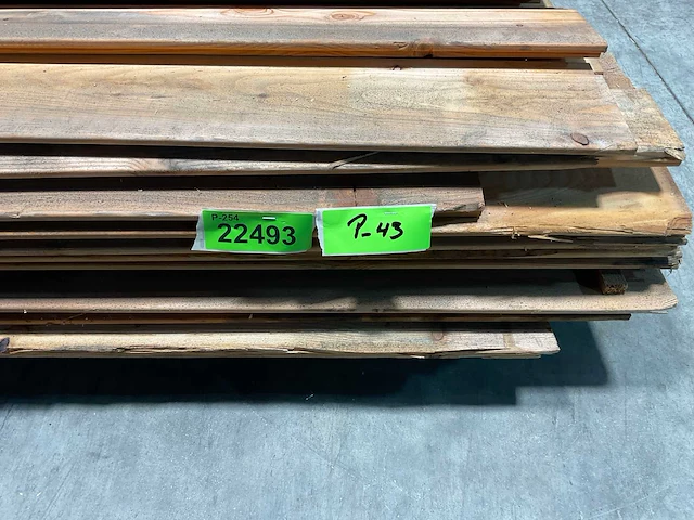 Vuren plank halfhout 400x14,5x1,8 cm (75x) - afbeelding 5 van  5
